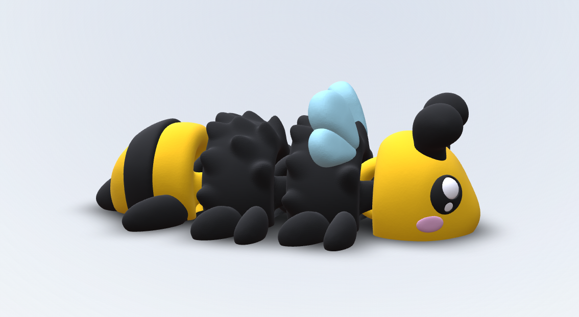 Maya – Bienen Kühlschrankmagnet | Flexi 3D gedruckt