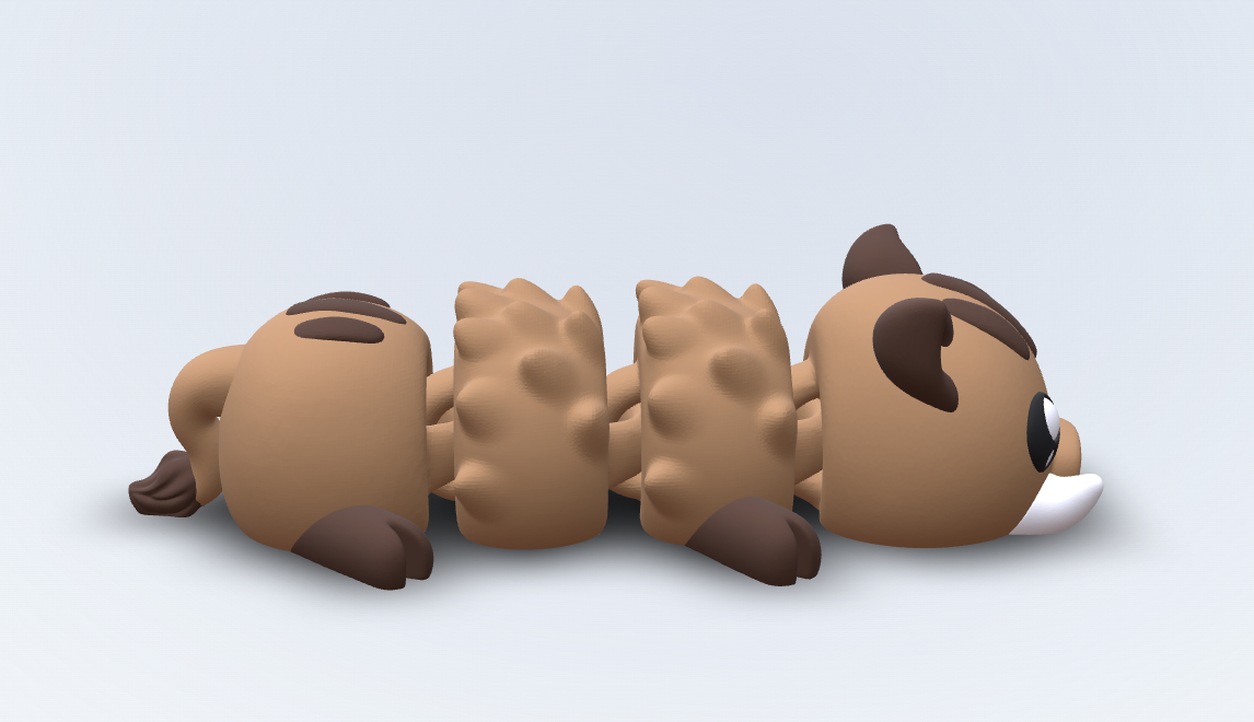 Bruno – Warzenschwein Kühlschrankmagnet | Flexi 3D gedruckt