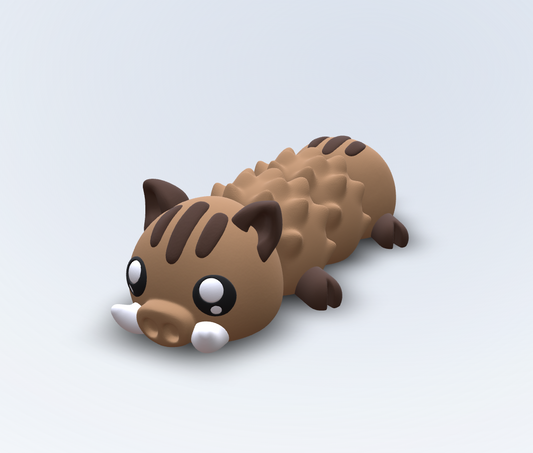 Bruno – Warzenschwein Kühlschrankmagnet | Flexi 3D gedruckt