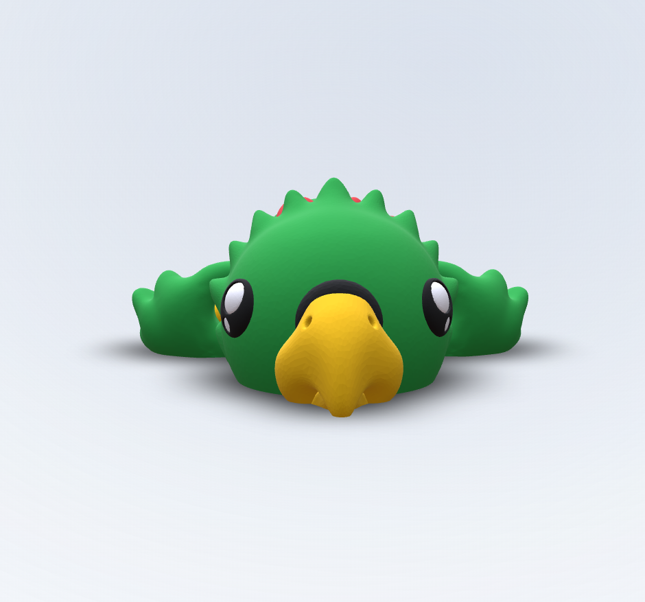 Kiwi – Papagei Kühlschrankmagnet | Flexi 3D gedruckt
