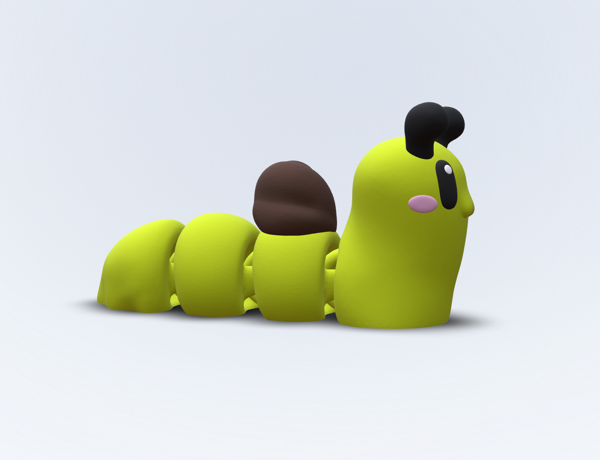 Slimi – Schnecken Kühlschrankmagnet | Flexi 3D gedruckt