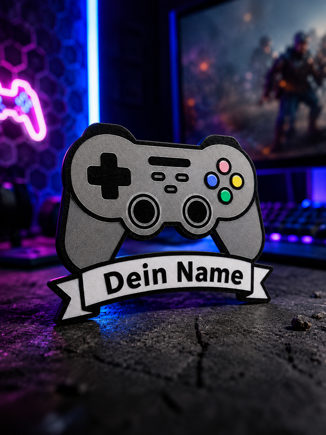 Controller Türschild – Gaming Setup Lifestyle