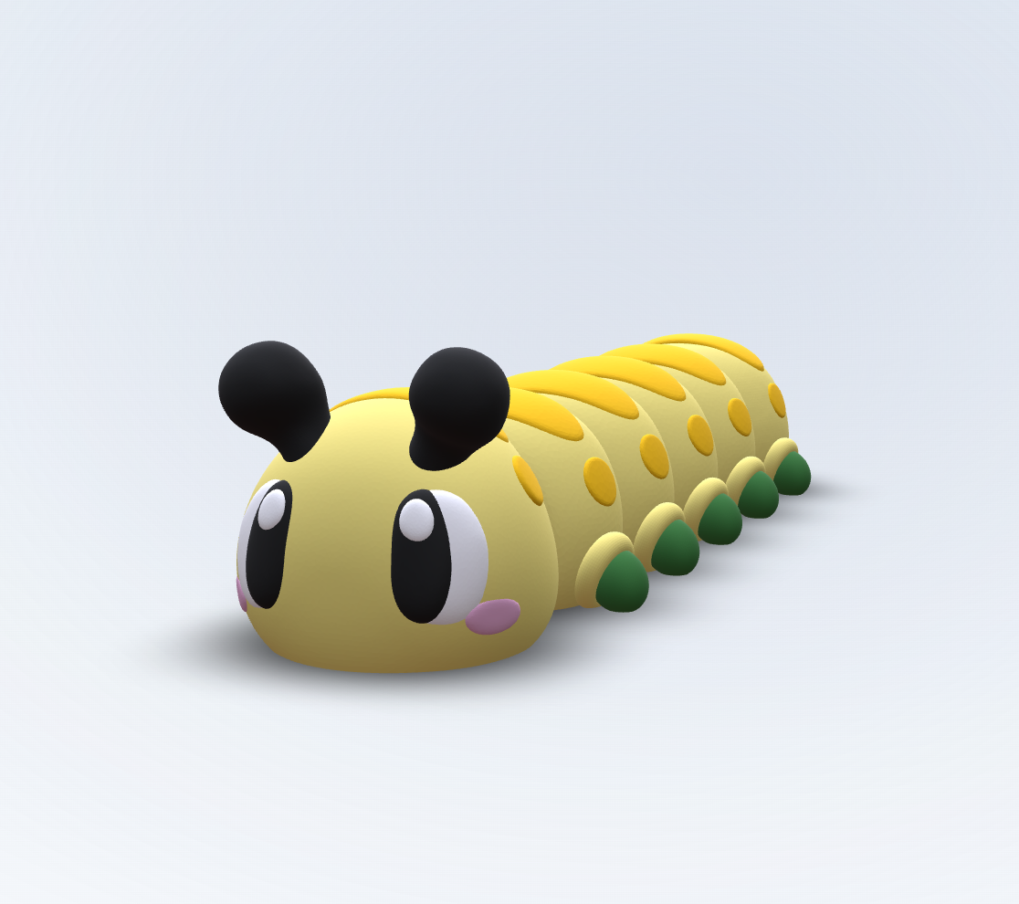 Benny – Tausendfüssler Kühlschrankmagnet | Flexi 3D gedruckt