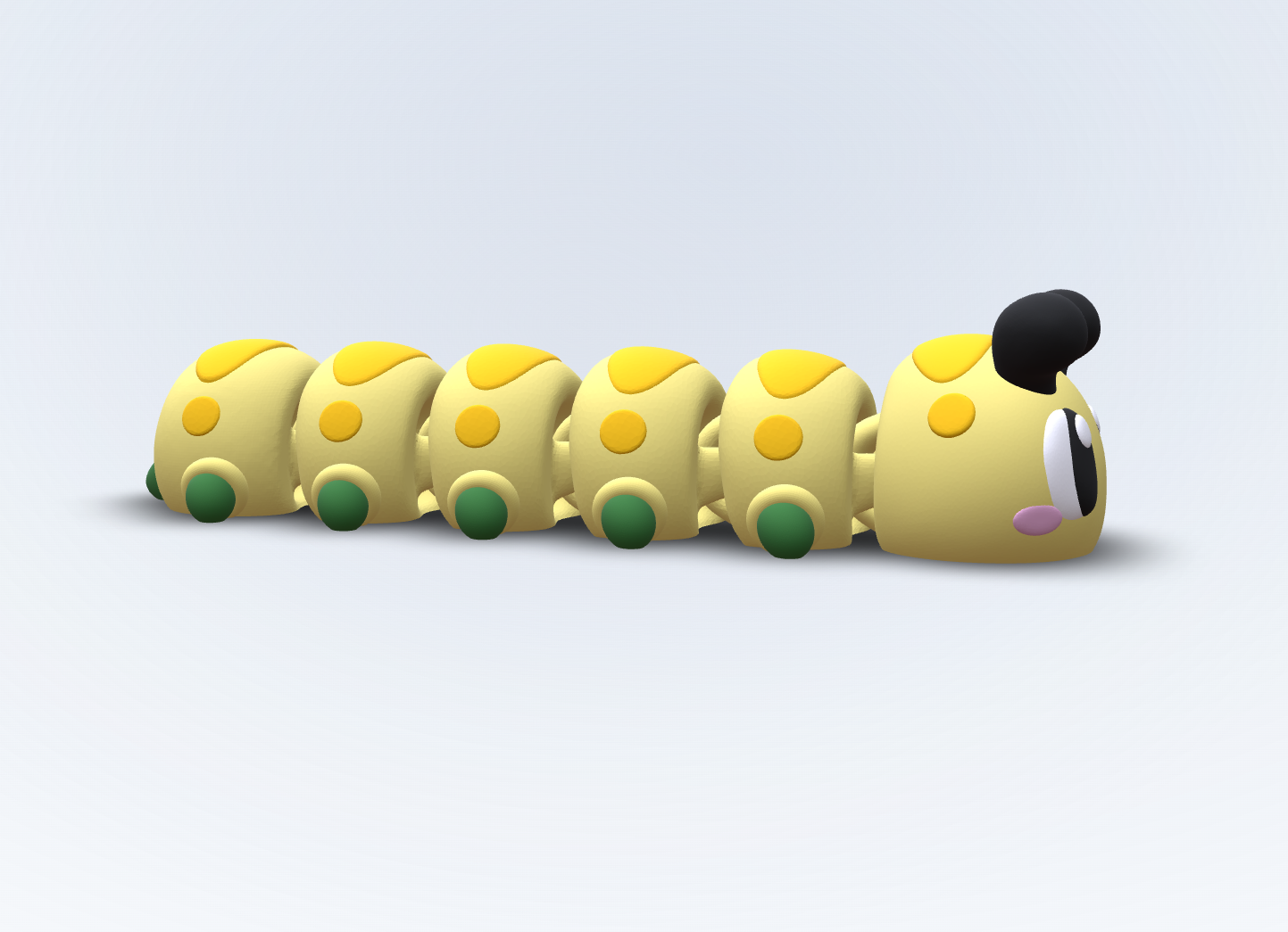 Benny – Tausendfüssler Kühlschrankmagnet | Flexi 3D gedruckt