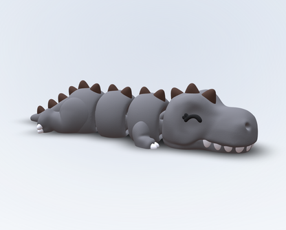 Rex – Zwinkernder T-Rex Kühlschrankmagnet | Flexi 3D gedruckt